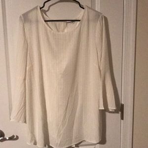 Cream and gold blouse. Never worn.